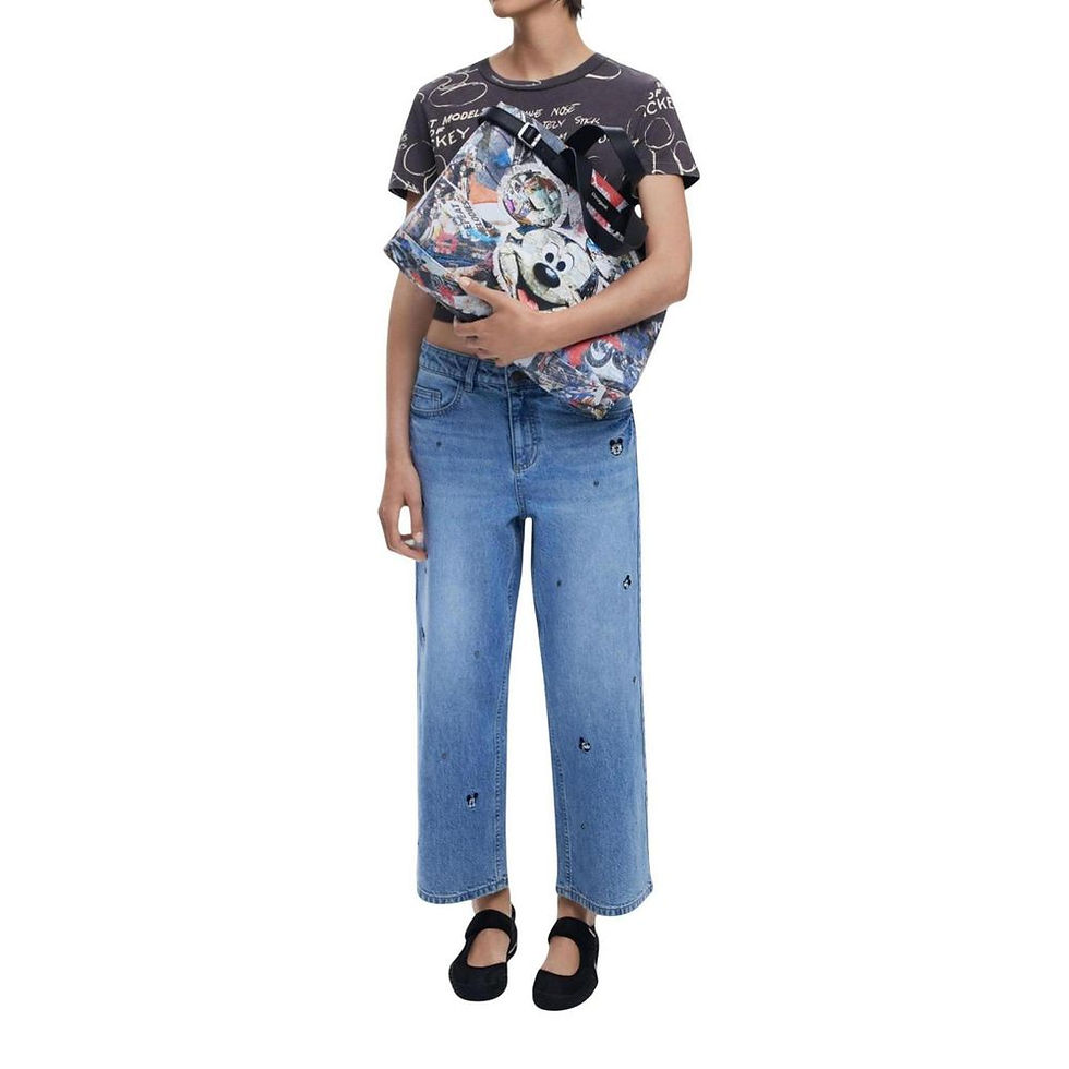 Thumbnail: Desigual Black Cotton Handbag