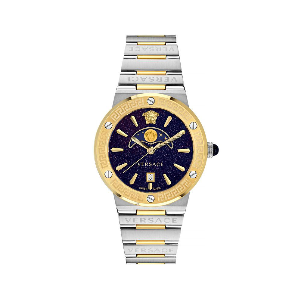 Versace Gray Stainless Steel Dress Watch