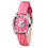 Thumbnail: Chronotech Multicolor Leather Dress Watch