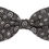 Thumbnail: Dolce & Gabbana Black white 100% Silk Adjustable Neck Papillon Tie