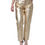 Thumbnail: Dolce & Gabbana Metallic Gold Polyester Tapered Pants