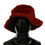 Thumbnail: Dolce & Gabbana Red Bordeaux Fur Wide Brim Bucket  Hat