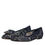 Thumbnail: Dolce & Gabbana Blue Taormina Lace Crystals Flats Shoes