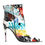 Thumbnail: Dolce & Gabbana Multicolor Graffiti Keira Mid Calf Boots Shoes
