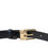 Thumbnail: Dolce & Gabbana Blue Leather Gold Metal Buckle Men Belt