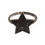 Thumbnail: Nialaya Black CZ Star 925 Silver Womens Ring