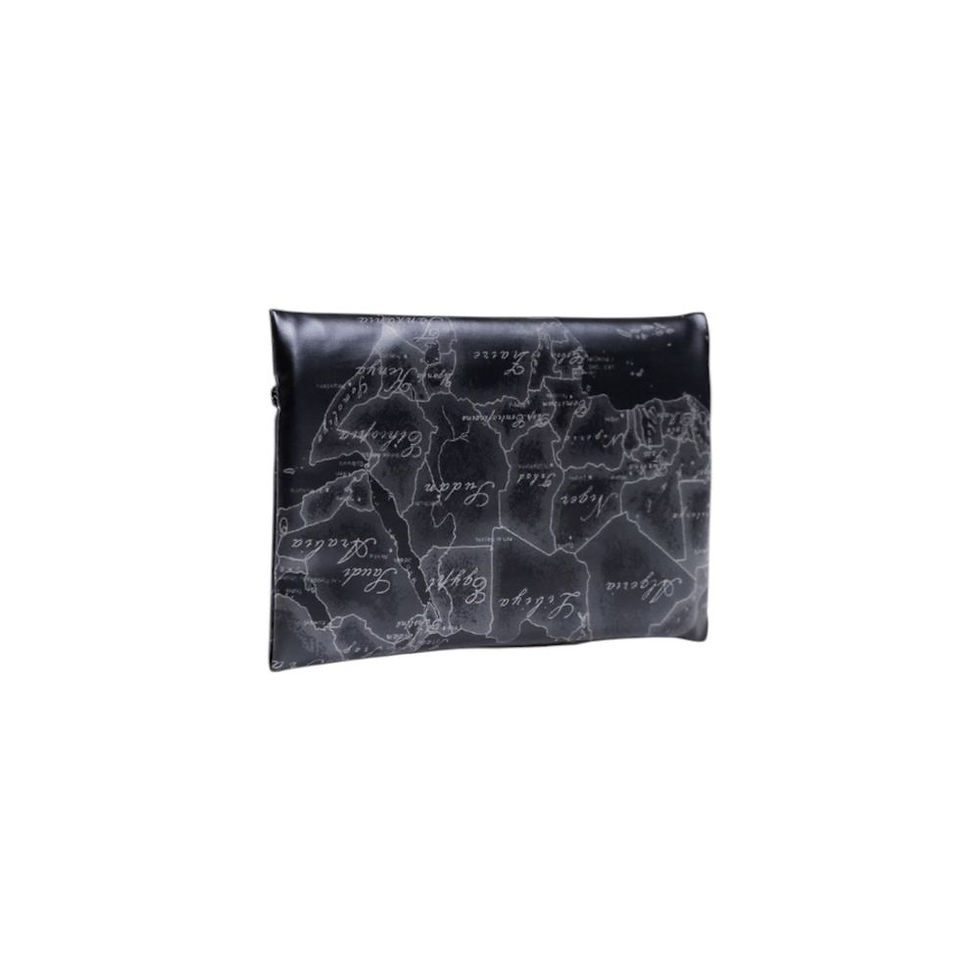 Thumbnail: Alviero Martini Prima Classe Black Polyethylene Clutch Bag