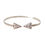 Thumbnail: Nialaya Arrow Crystal 925 Silver Bangle Bracelet Women