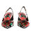 Thumbnail: Dolce & Gabbana Multicolor Leather Crystal Heels Slingback Shoes