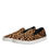 Thumbnail: Dolce & Gabbana Brown Calfskin Fur Leopard Sneakers Shoes