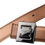 Thumbnail: Dolce & Gabbana Bronze Leather Square Metal Buckle Belt