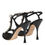 Thumbnail: Dolce & Gabbana Black Keira Crystals Heels Sandals Shoes