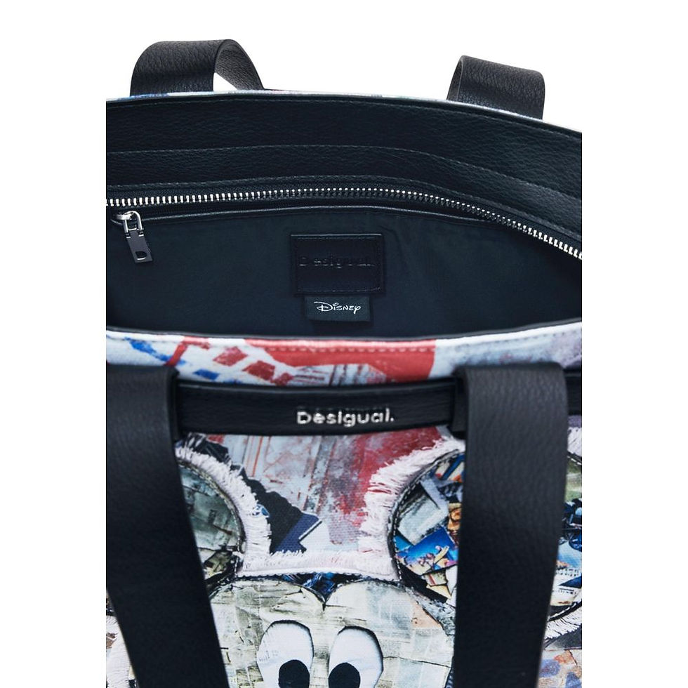 Thumbnail: Desigual Black Cotton Handbag
