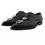 Thumbnail: Dolce & Gabbana Black Leather Crystal Lace Up Formal Shoes