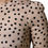 Thumbnail: Dolce & Gabbana Beige Black Polka Dot Silk Short Sleeve Blouse Top