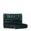 Thumbnail: Roberto Cavalli Green Leather Clutch Bag