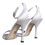 Thumbnail: Dolce & Gabbana White KEIRA Heels Ankle Strap Sandals Shoes