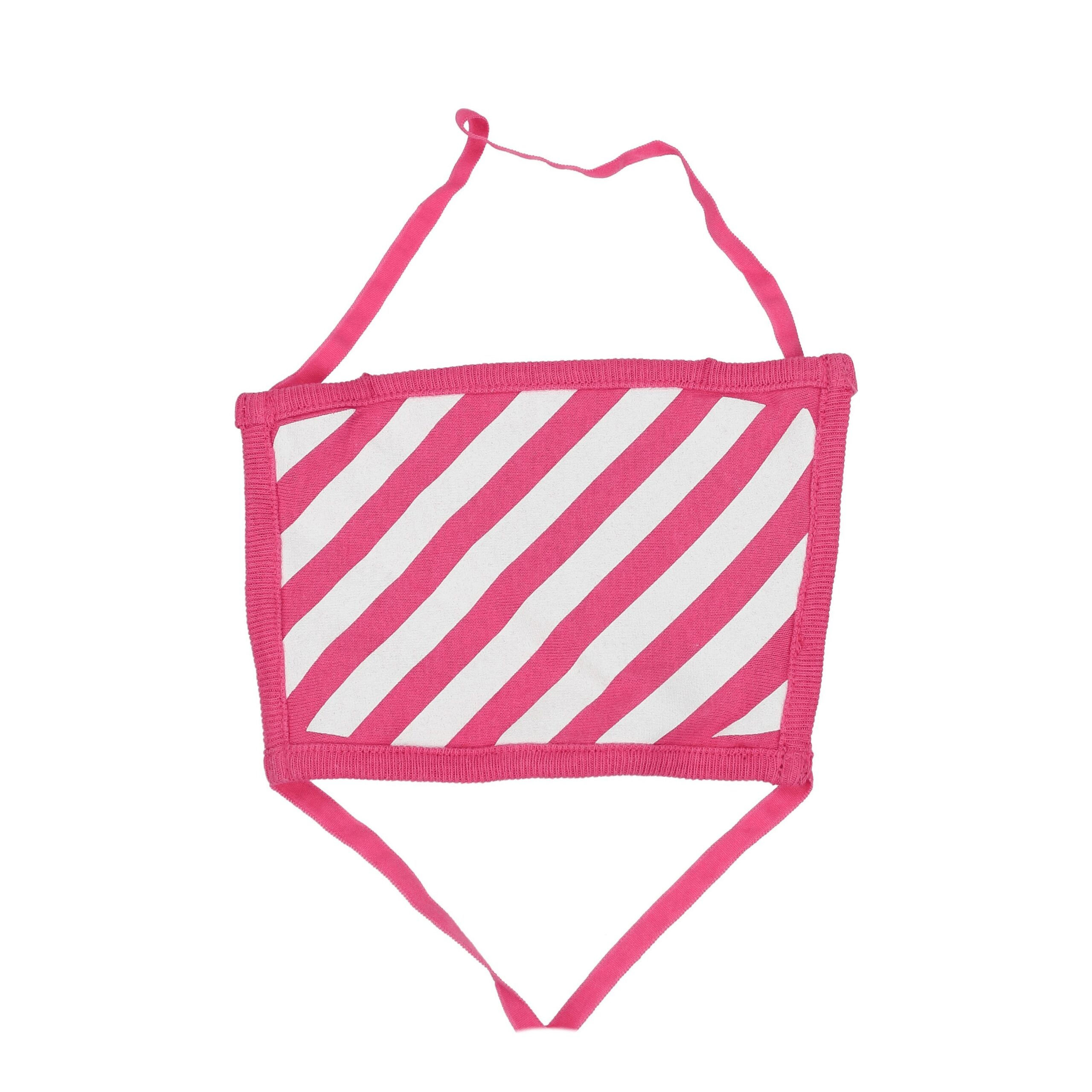 Off-White Pink Cotton Facemask