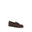 Thumbnail: Fratelli Rossetti Brown Calf Leather Bos Taurus Slip-On Loafers