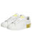 Thumbnail: Dolce & Gabbana White Yellow Leather Low Top Sneakers Shoes