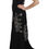 Thumbnail: John Richmond Black Sequined Flare Ball Gown Dress