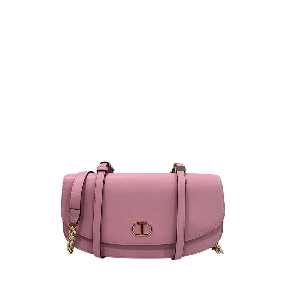 Thumbnail: Twinset Pink PU Women Shoulder Bag