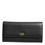 Thumbnail: Dolce & Gabbana Black Leather Trifold Logo Plaque Card Holder Wallet