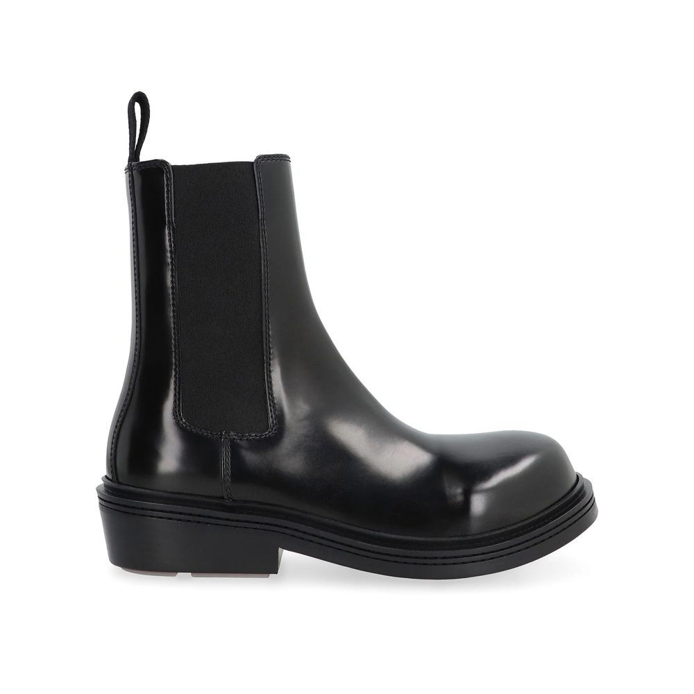 Bottega Veneta Black Calfskin Chelsea Boots