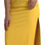 Thumbnail: Dolce & Gabbana Yellow One Shoulder Slit Sheath Midi Dress