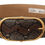 Thumbnail: Dolce & Gabbana Brown Exotic Leather Gold Oval Buckle Belt