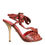 Thumbnail: Dolce & Gabbana Coral Exotic Leather Heels Sandals Shoes