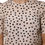 Thumbnail: Dolce & Gabbana Beige Black Polka Dot Silk Short Sleeve Blouse Top