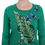 Thumbnail: Dolce & Gabbana Green Silk Crystal Banana Sweater