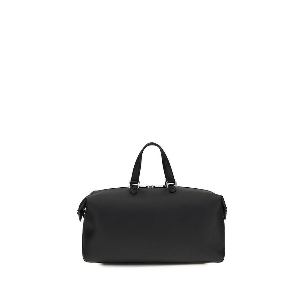 Thumbnail: Fendi Black Calf Leather Bos Taurus Luggage And Travel