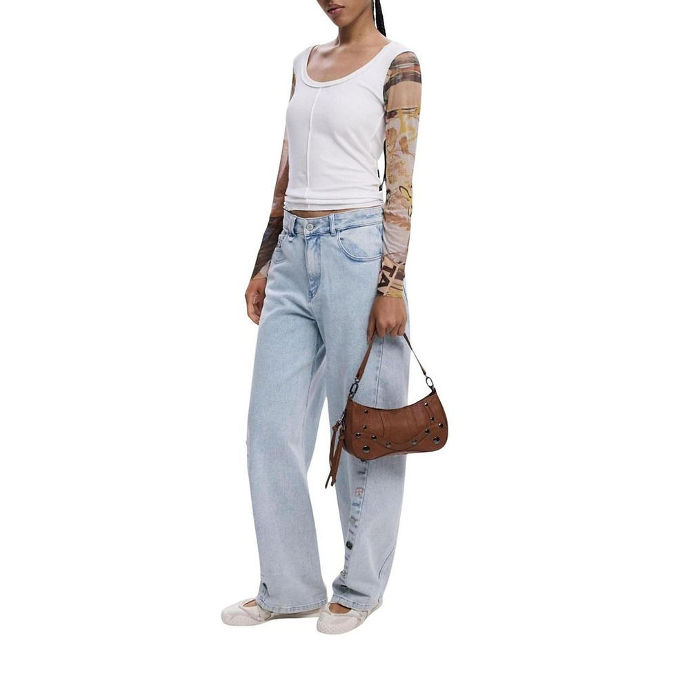 Thumbnail: Desigual Beige Polyethylene Handbag