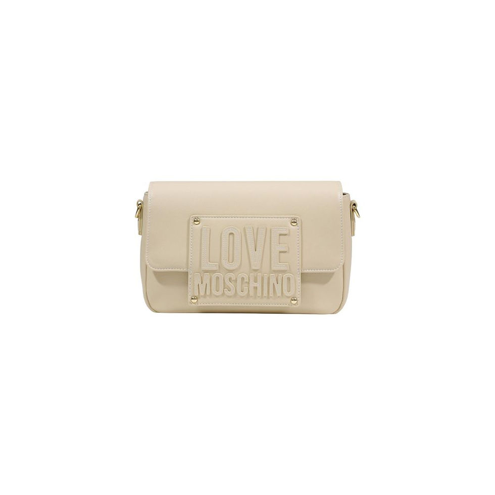 Thumbnail: Love Moschino Cream Polyethylene Handbag