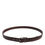 Thumbnail: Dolce & Gabbana Brown Classic Silver Metal Logo Buckle Belt