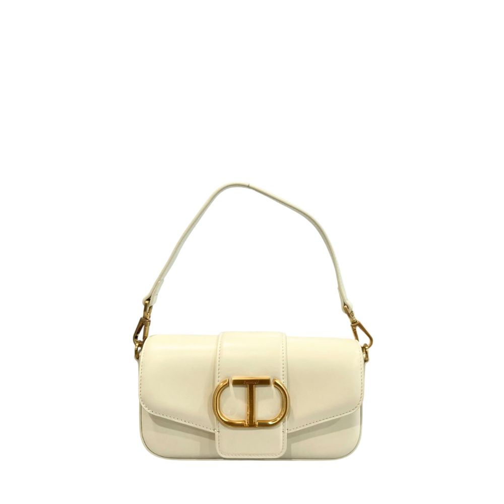 Twinset White Polyethylene Clutch Bag