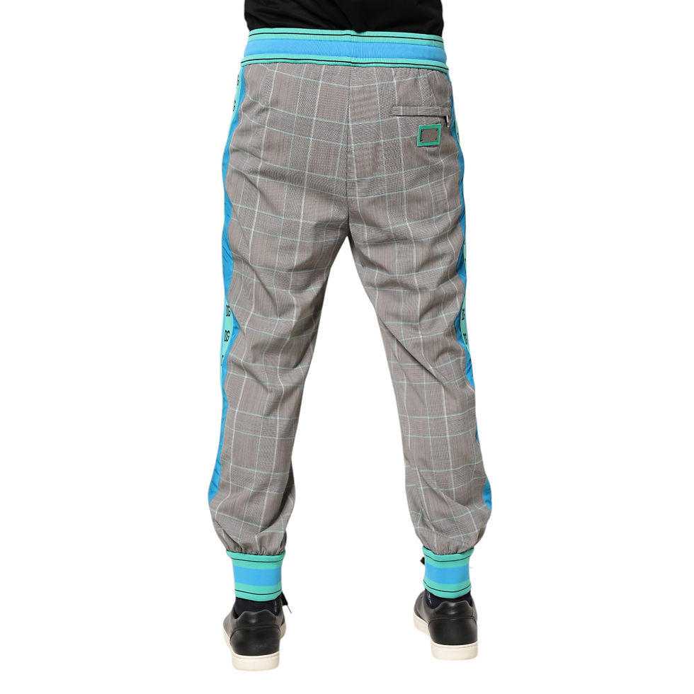 Thumbnail: Dolce & Gabbana Multicolor Cotton Men Jogger Sweatpants Pants