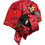 Thumbnail: Dolce & Gabbana Red Crystal Gold Roses Brooch Embellished Hat