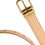 Thumbnail: Dolce & Gabbana Beige Calfskin Leather Gold Metal Buckle Belt
