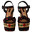 Thumbnail: Dolce & Gabbana Multicolor Platform Wedges Sandals Charmeuse Shoes