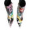 Thumbnail: Dolce & Gabbana Multicolor Graffiti Keira Mid Calf Boots Shoes