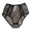 Thumbnail: Dolce & Gabbana Black Sheer Polka Dot Lace High Waist Underwear
