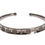Thumbnail: Nialaya Gray Rhodium 925 Silver Bangle Bracelet