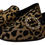 Thumbnail: Dolce & Gabbana Gold Leopard Print Crystals Loafers Shoes