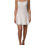 Thumbnail: Dolce & Gabbana White Lace Gold DG Logo Silk Dress Sleepwear