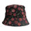 Thumbnail: Dolce & Gabbana Black Cotton Printed Wide Brim Bucket Hat