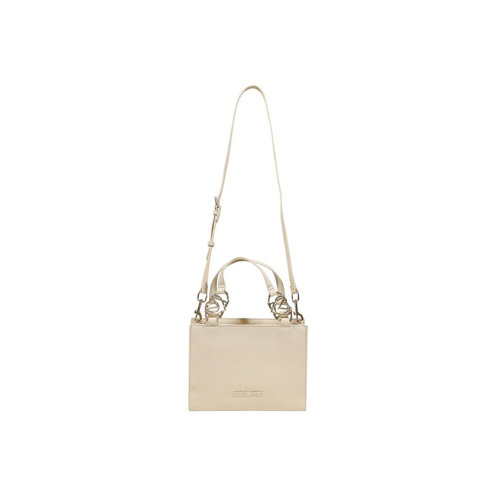 Thumbnail: Love Moschino Beige Polyethylene Handbag