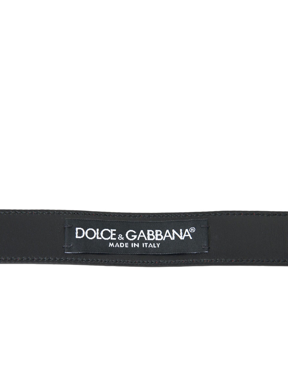Thumbnail: Dolce & Gabbana Red Leather Silver Metal Buckle Belt Men